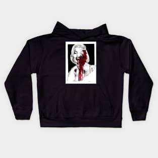 Marilyn Monroe Zombie Red Kids Hoodie